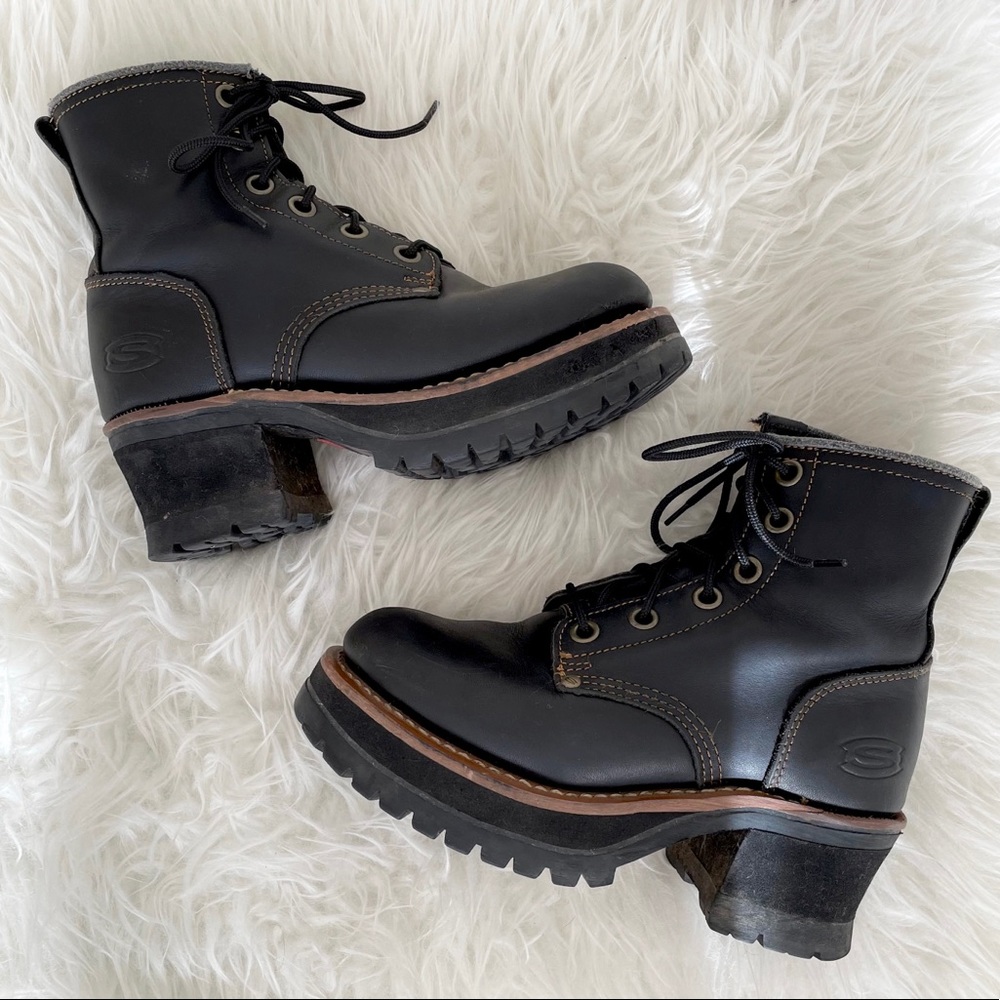 Vintage Skechers Platform Boots Womens 6.5/7